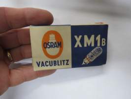 Osram Vacublitz XM1b photoflash bulbs -salamavalolamppu 5 kpl  tuotepakkaus, käyttämättömät