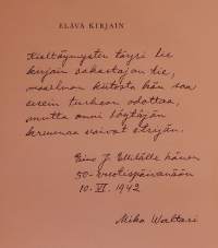 Elävä Kirjain - Yhdeksän lukua kirjoitustaidon ja kirjapainotaidon kehityshistoriasta. ( Uniikki harvinaisuus - ei toista samanlaista, ainutlaatuinen)
