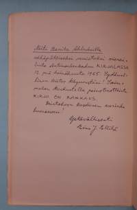 Elävä Kirjain - Yhdeksän lukua kirjoitustaidon ja kirjapainotaidon kehityshistoriasta. ( Uniikki harvinaisuus - ei toista samanlaista, ainutlaatuinen)