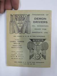 Geo. G. Bussey &amp; Co - Sports and Games Manufacturers - Catalogue 1925 -urheiluvälineiden ja -tarvikkeiden tuoteluettelo