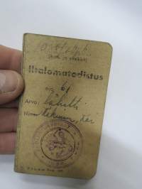 Lomatodistus 1038/7 kpk Iltalomatodistus nr 61 lähetti Kai Mäkinen, oikeutetaan liikkumaan H:gin varuskunta-alueella kaikkina vuorokauden aikoina, kotimajoitus