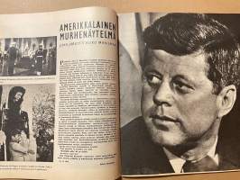 Uusi Maailma 1963 nr 9, Presidentti ja metsän kruunupäät, Pispala, John F. Kennedyn murha