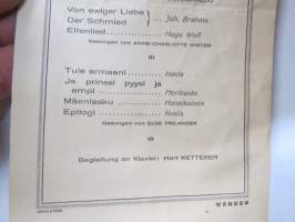Finlandkämpfer 23.XI.1924 - Programm... -ilmeisesti Vapaussotaan sliittyvien juhlallisuuksien ohjelmalehtinen