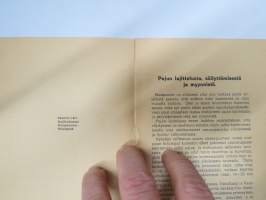 Pajun lajittelusta, säilyttämisestä ja myynnistä - Kansanvalistusseuran Käsiteollisuuskirjasto 24 b