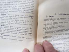 Matkailijayhdistyksen matkailuoppaat II Helsinki-Turku v. 1928