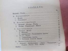 Matkailijayhdistyksen matkailuoppaat II Helsinki-Turku v. 1928