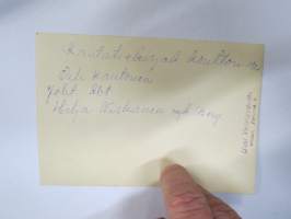 Rautatiekirjakaupan (Wiipuri) konttori v. 1926, Oili Kautonen, johtaja Abt, Hilja Niskanen nykyään Berg -valokuva