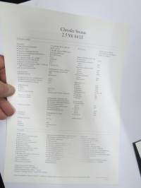 Chrysler Stratus 2.5 V6 A4 LE 1995 -myyntiesite