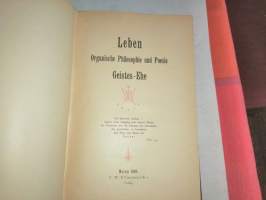 Leben organische philosophie und poesie