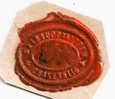 Maakauppiaitten  Oy -  vanha lakkasinetti sinetti vahasinetti sinetti