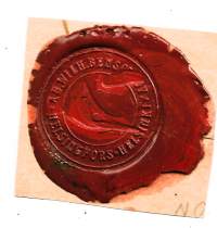 Wilh Bensow Oy   -  vanha lakkasinetti sinetti vahasinetti sinetti