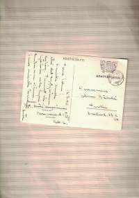 Kenttäpostikortti (Von Essen runo). Kulkenut 12.07.1940.