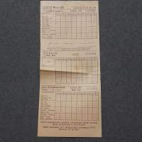 Veikkauslappu veikkaus kuponki no.22  5'6.6-1949 peliaika päättyy 1.6.49