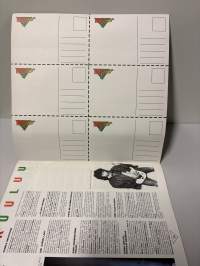 Mega Star julistelehti 1987 no 2 Sisältää julisteita 14 kpl + postikortit takasivulla. Maailman upein Hevi/Glam-albumi. Katso kuvat