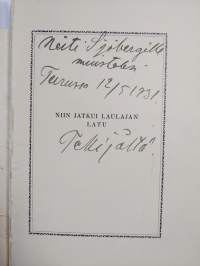 Niin jatkui laulajan latu : trubaduurin tunnelmia syystähden alta keväthangille (tekijän omiste)