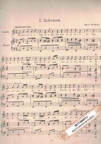 Lauluja näytelmäkappaleesta Tukkijoella, kansanlaulun tapaan säveltänyt Oskar Merikanto.