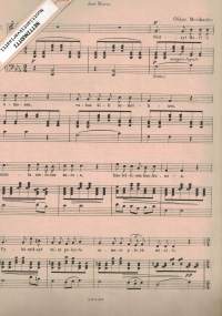 Kaksi nlaulua pianon säestyksellä: No1 Ilmattaren laulu, No2 Rukous (Ave Maria)