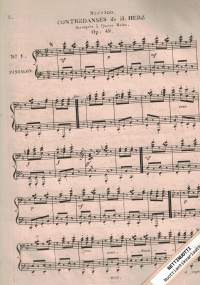 Les élégantes CONTREDANSES : pour le piano forté arrangées à quatre mains et co,posées par Henri Herz, Op. 49,