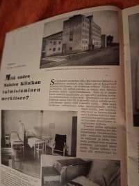 Kotiliesi  N:o20. Lokakuu 2, 1934.Kodin hoitoa, käsitöitä ym. kodin hoitoon liittyviä asioita.Kansikuva Martta Wendelin.Aihe  Aino Kallaksen  romaanista Katinka.