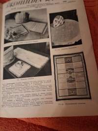 Kotiliesi  N:o20. Lokakuu 2, 1934.Kodin hoitoa, käsitöitä ym. kodin hoitoon liittyviä asioita.Kansikuva Martta Wendelin.Aihe  Aino Kallaksen  romaanista Katinka.