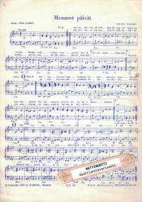 Viime kesänä - Arotuuli - Menneet päivät, Toivo Kärki kolmoisnuotti