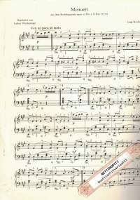 Berühmtes Menuett - piano