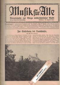 MUSIK FÜR ALLE Tannhäuser I &amp; II - Heft Nr. 61-62 - Nr. 1-2 - 6. Jahrgang