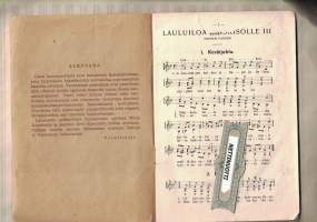 Lauluiloa nuorisolle III - Kansansävelmiä kaksiäänisinä sovitelmina