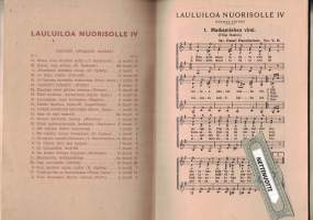Lauluiloa nuorisolle. IV : Kolmiäänisiä sovitelmia