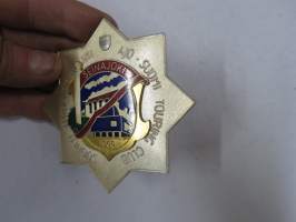 Yleinen Autoliitto - Suomi Touring Club - Tähtiajo, Seinäjoki 1966 -osanottajamerkki (ei keulamerkki), valmistaja Veljekset Sundqvist