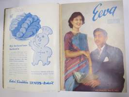 Eeva 1953 sidottu vuosikerta, katso sisältö kuvista takemmin (kohteesta on 61 kpl kuvia)