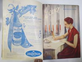 Eeva 1953 sidottu vuosikerta, katso sisältö kuvista takemmin (kohteesta on 61 kpl kuvia)
