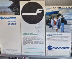 Finnair matkaopas n,o 1, 2 ja 6.