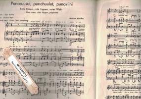 Punaruusut, punahuulet, punaviini (Rote Rosen, rote Lippen , roter Wein, Röda rosor, röda läppar, purpurvin )