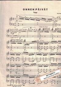 Onnen päivät, tango