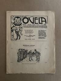 Ovela 1914 nr 6-7 -rautatieläisaiheinen pilalehti, ilmestynyt Terijoella