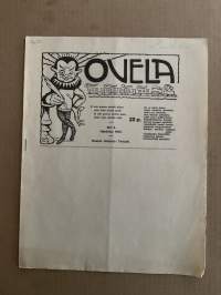 Ovela 1915 nr 2 -rautatieläisaiheinen pilalehti, ilmestynyt Terijoella