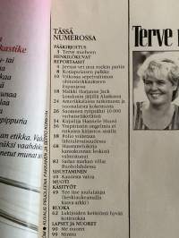 Kotiliesi 1986 nr 21 (7.11.), Sotalesket, sadan markan villat Ruoholahdessa, valaisimet