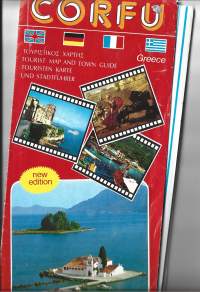 Korfu  - matkailuesite kartta