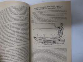 Москвич модель 407 - 423Н - Moskvitsh / Moskvits 407, 423N -käyttöohjekirja (+ akun hoito-ohjeet + varoituslappu kesäöljyistä), alkuperäinen auton mukana toimitettu