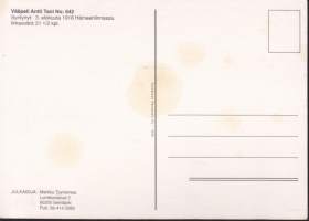 Postikortti -  Hävittäjä-ässä vääpeli Antti Tani. Ilmavoitot 21 kpl (sota, sotahistoria, ilmasota). 1996. Kulkematon.