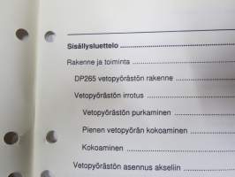 Sisu kuorma-autot - Huolto-ohje - Vetopyöräsatö DP--265 -korjaamokirjasarjan osa