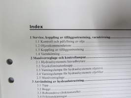 Sisu kuorma-autot - Hydraulsystem för vägverksbil, E-serien E11 / E12 -käyttöohjekirja, ruotsinkielinen