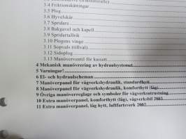 Sisu kuorma-autot - Hydraulsystem för vägverksbil, E-serien E11 / E12 -käyttöohjekirja, ruotsinkielinen