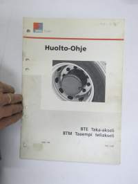 Sisu kuorma-autot - Huolto-ohje - BTE Taka-akseli / BTM Taaempi  teliakseli -korjaamokirjasarjan osa