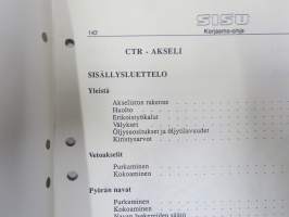Sisu kuorma-autot - Huolto-ohje - CTR Taka-akselisto -korjaamokirjasarjan osa
