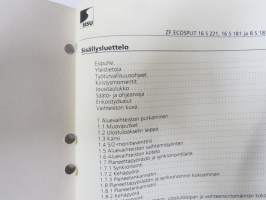 Sisu kuorma-autot - Huolto-ohje - ZF Ecosplit-vaihteistot 16 S 221, 16 S 181, 8 S 181 -korjaamokirjasarjan osa