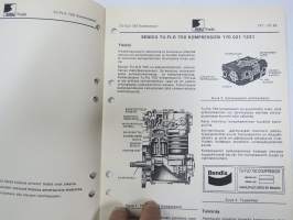 Sisu kuorma-autot - Huolto-ohje - Kompressori TU-FLO 750 -korjaamokirjasarjan osa