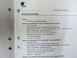 Sisu kuorma-autot - Huolto-ohje - ZF voiman ulosottojen  asennusohje -korjaamokirjasarjan osa