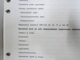Sisu kuorma-autot - Huolto-ohje - Ohjausvaihde TRW TAS 30, 55, 75, 85 -korjaamokirjasarjan osa